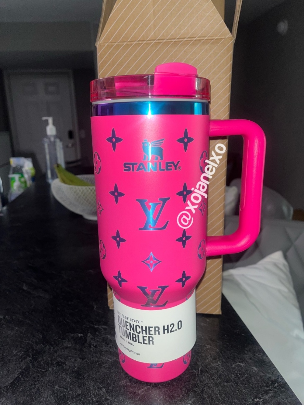 Stanley Hot Pink Quencher Tumbler with Handle New in Box